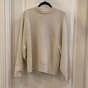 lululemon athletica Cream Ribbed Sweater